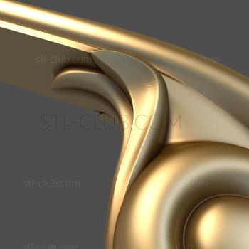 3D мадэль поручень для перил, 3d stl модель для чпу (STL)